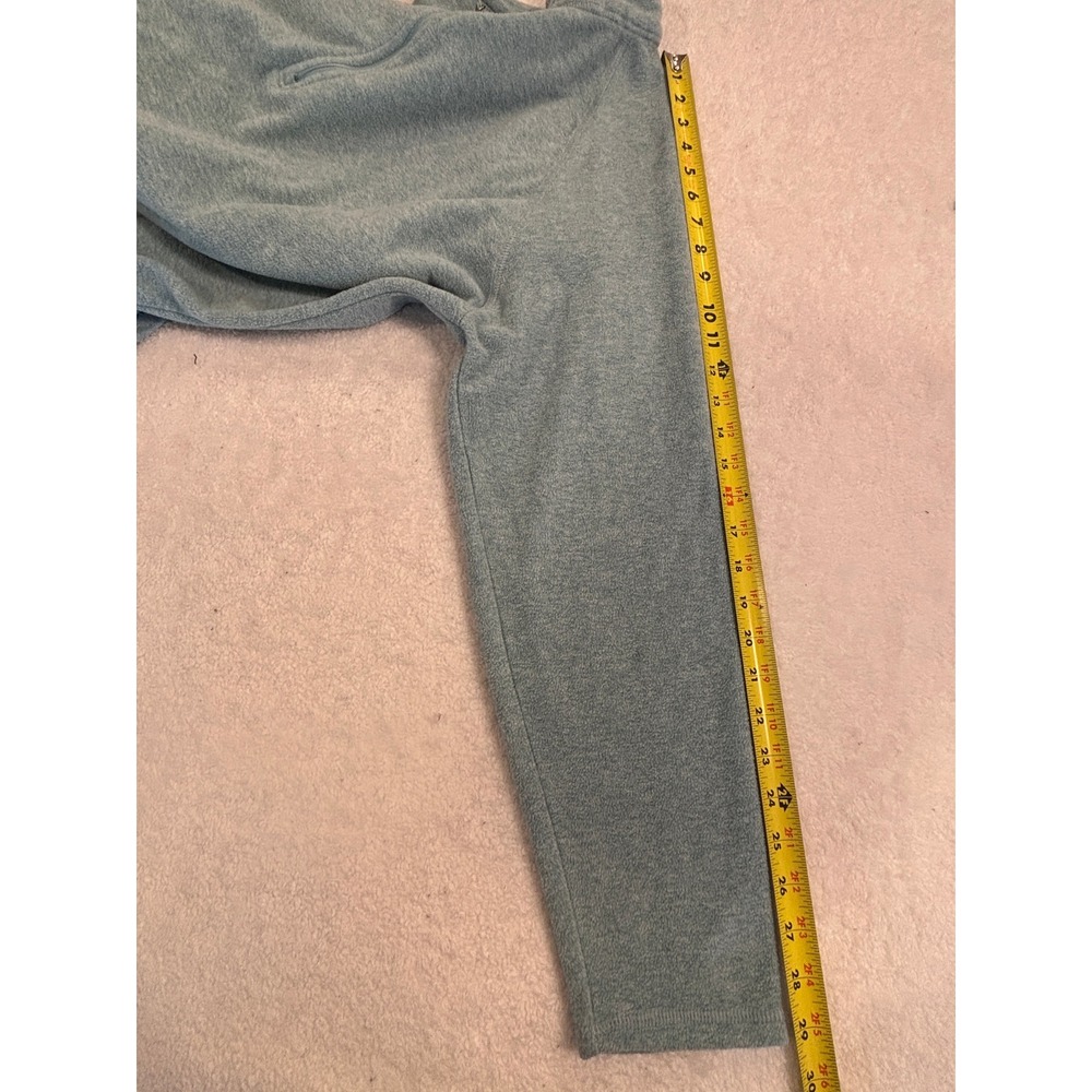 Eddie Bauer Womens XXL Light Blue‎ Heathered Fleece Quarter Zip Pullover Sweater - Picture 5 of 5